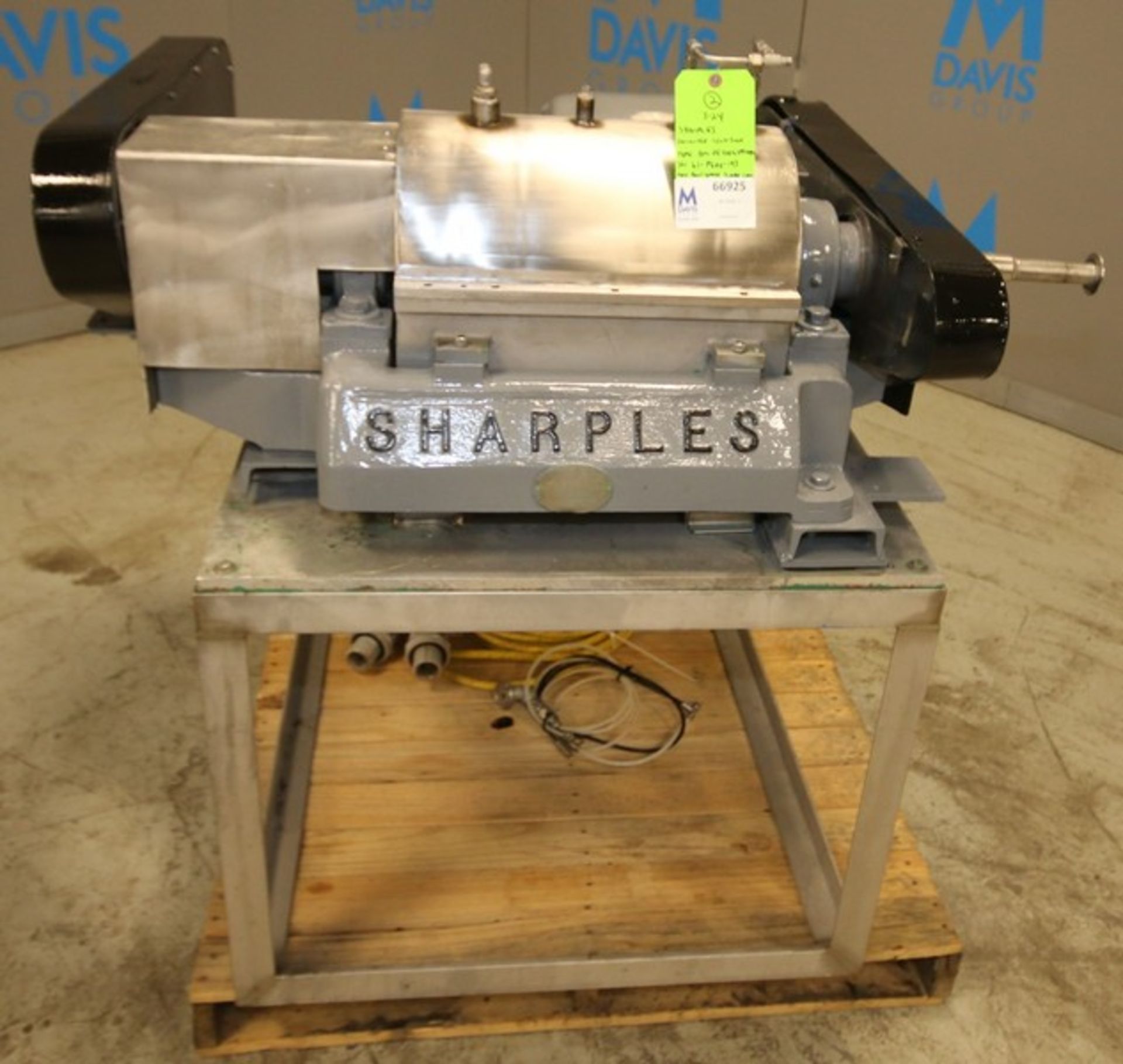 Sharples Decanter - Centrifuge, Type BM-PE40061PF449-1, SN 61-P600-193, Max Bowl Speed 5,000 rpm,