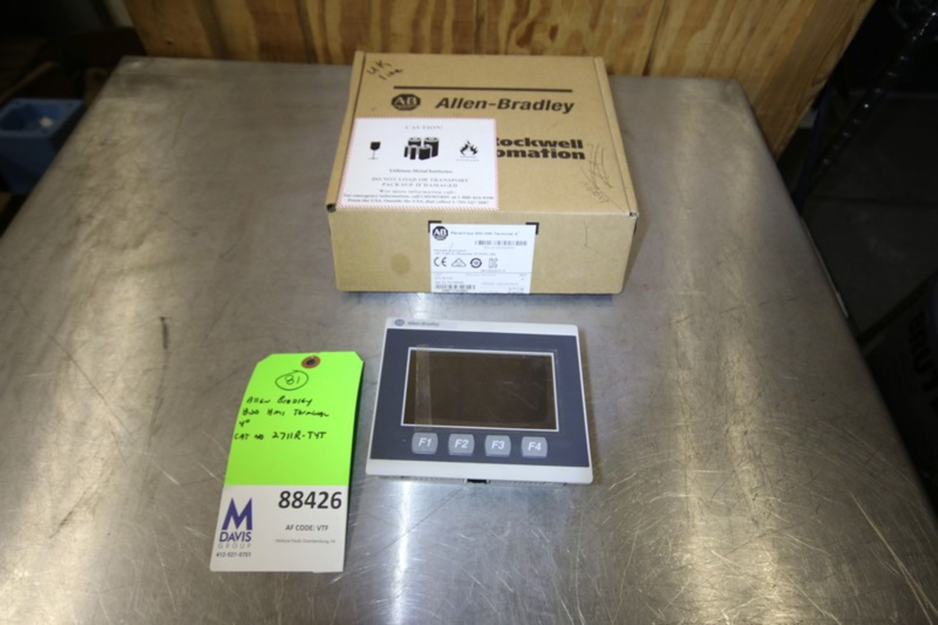 New Allen Bradley 800 HMI Terminal 4", Cat. No. 2711R-T4T Series A (INV#88426)(Located @ the MDG