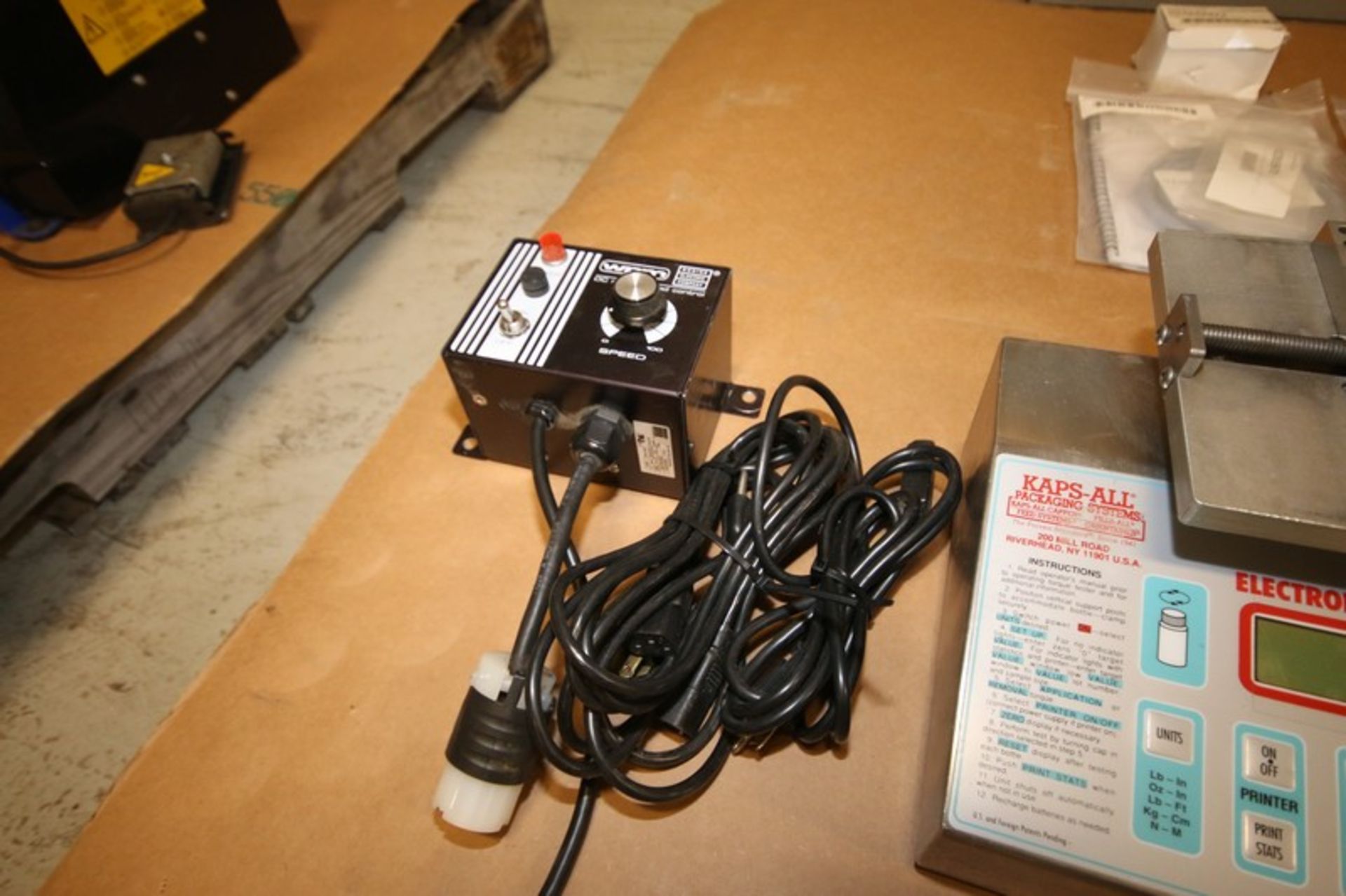 Lot of Assorted Items Including Kaps - All Electronic Torque Tester, WPM Motor Speed Controller & ( - Image 3 of 4