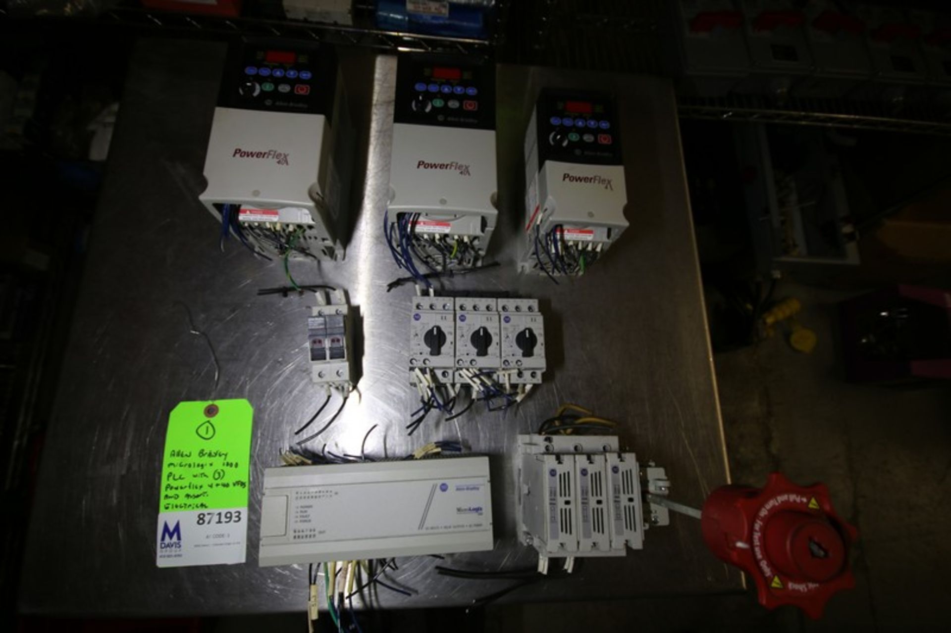 Production Control Panel Electrical Includes Allen Bradley Micrologix 1000 PLC Controller - Cat. No.