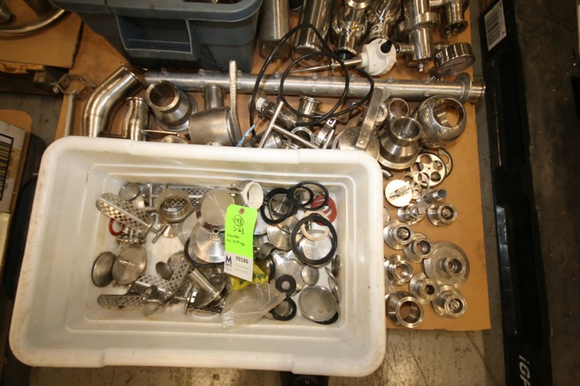 Pallet of Assorted S/S Fittings Including Caps, Connectors, Valves, Valve Parts, Sensor, - Image 2 of 4