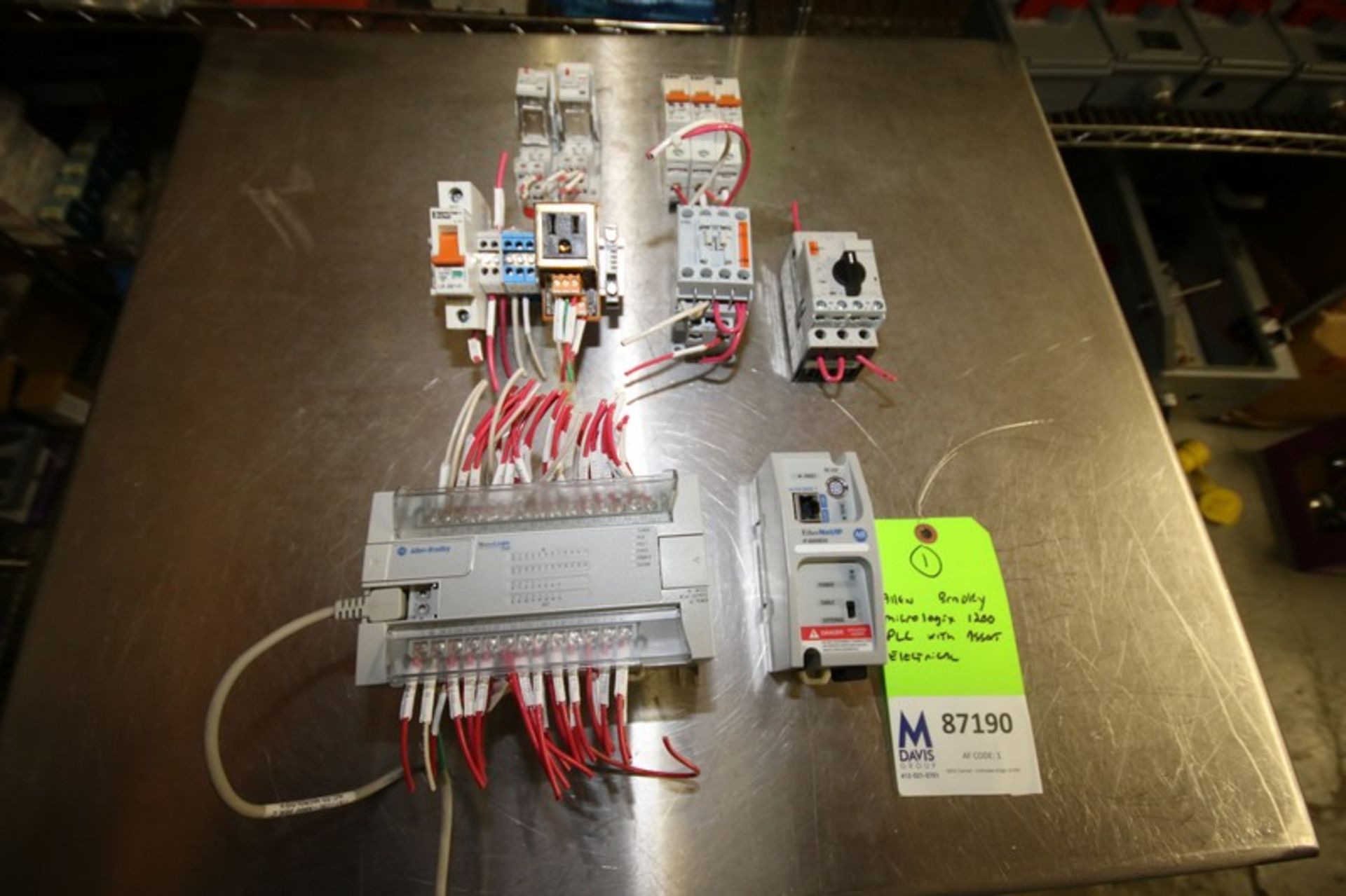 Production Control Panel Electrical Includes Allen Bradley Micrologix 1200 PLC Controller - Cat. No.