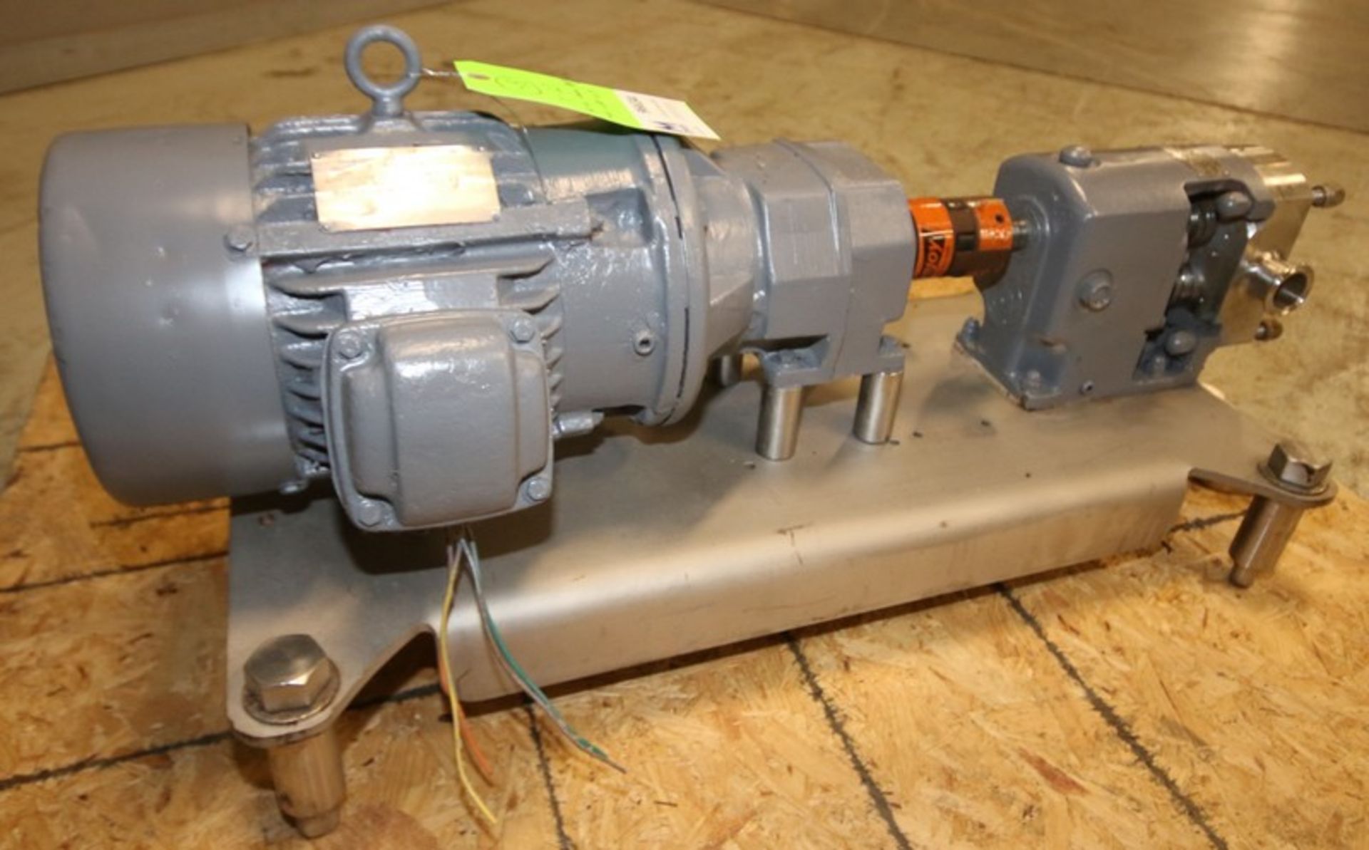 Alfa Laval Positive Displacement Pump, Mode GHP 1015, SN 1004014, with 1.5" CT Head, Rotors, US - Bild 5 aus 10