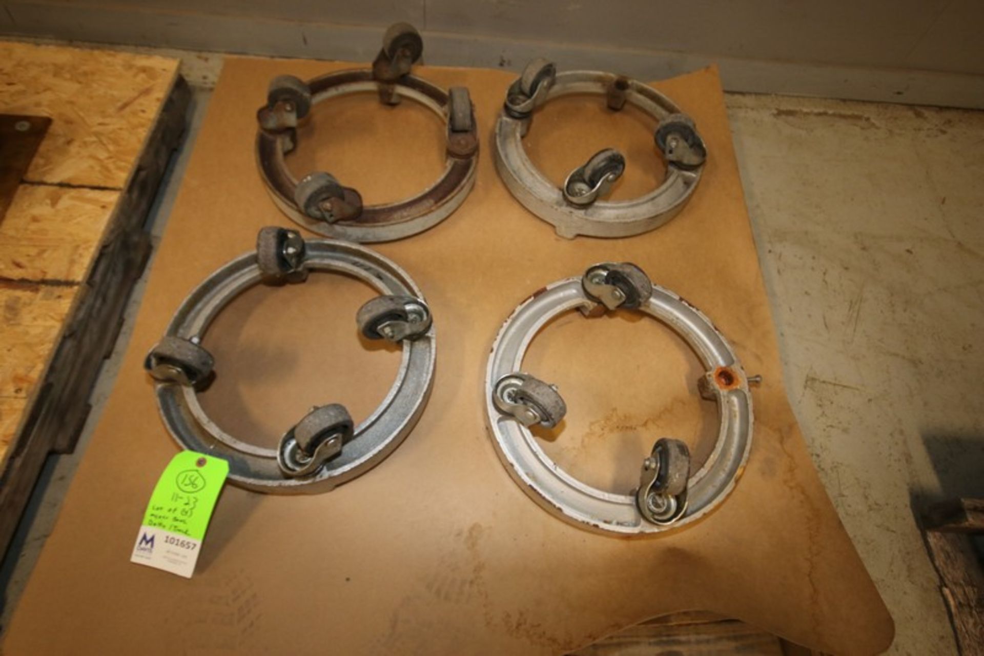 Lot of (4) 16" Mixer Bowl Dollies / Truck (INV#101657) (Located @ the MDG Auction Showroom in