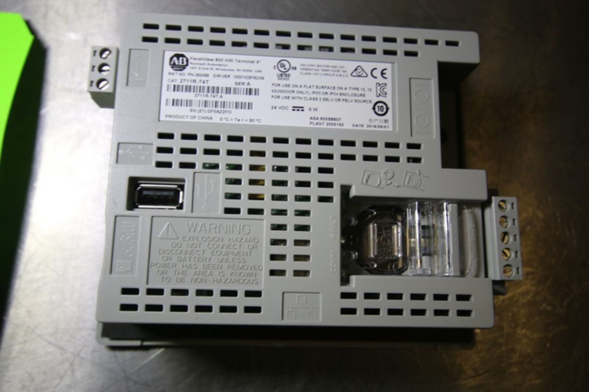 New Allen Bradley 800 HMI Terminal 4", Cat. No. 2711R-T4T Series A (INV#88426)(Located @ the MDG - Image 3 of 3
