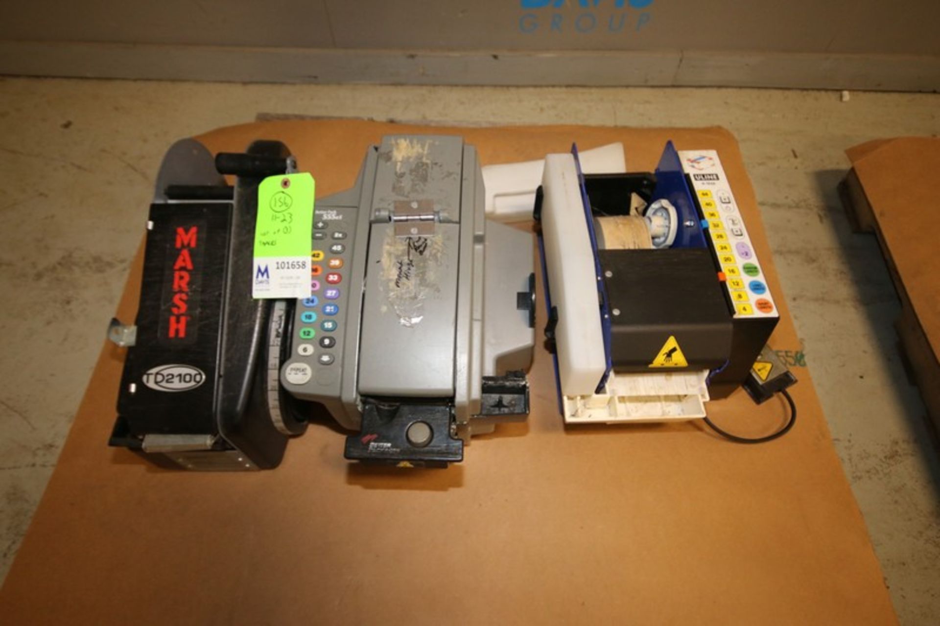 Lot of (3) Marsh, Better Pack & Uline Tapers (INV#101658) (Located @ the MDG Auction Showroom in