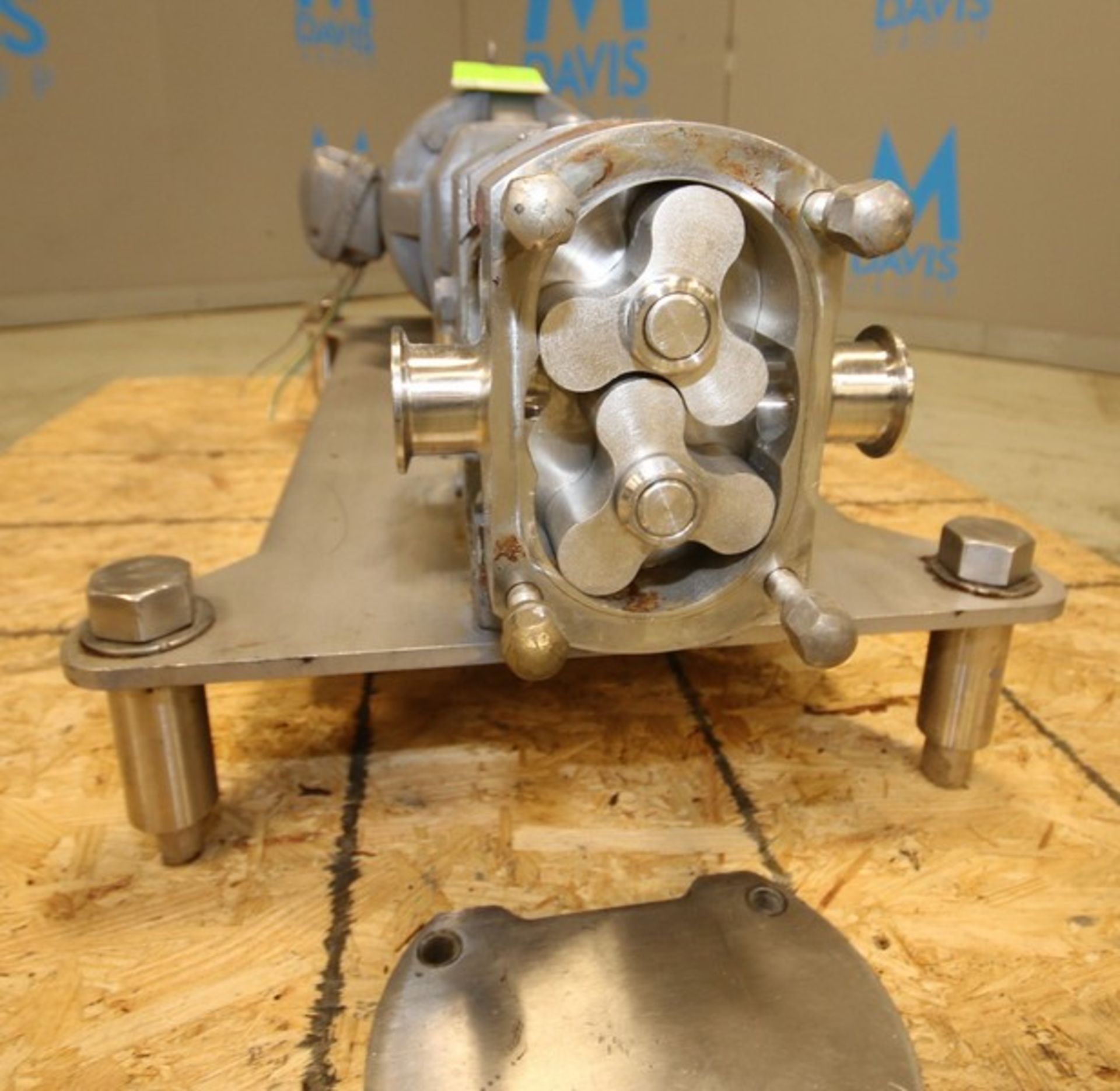 Alfa Laval Positive Displacement Pump, Mode GHP 1015, SN 1004014, with 1.5" CT Head, Rotors, US - Bild 3 aus 10