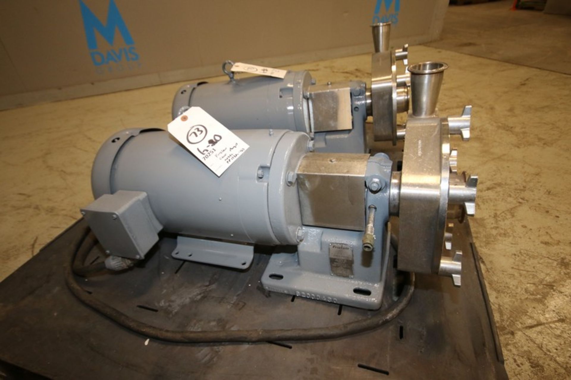 Fristam Aprox. 10 hp Centrifugal Pump, M/N FP1732-165, S/N FP175229739919, with Aprox. 2" x 3" Clamp - Image 2 of 5