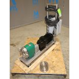 Tri Clover Positive Displacement Pump, Model PR25-1 1/2 - MUC4-SL-S, SN Y1534, with 1 1/2" CT S/S