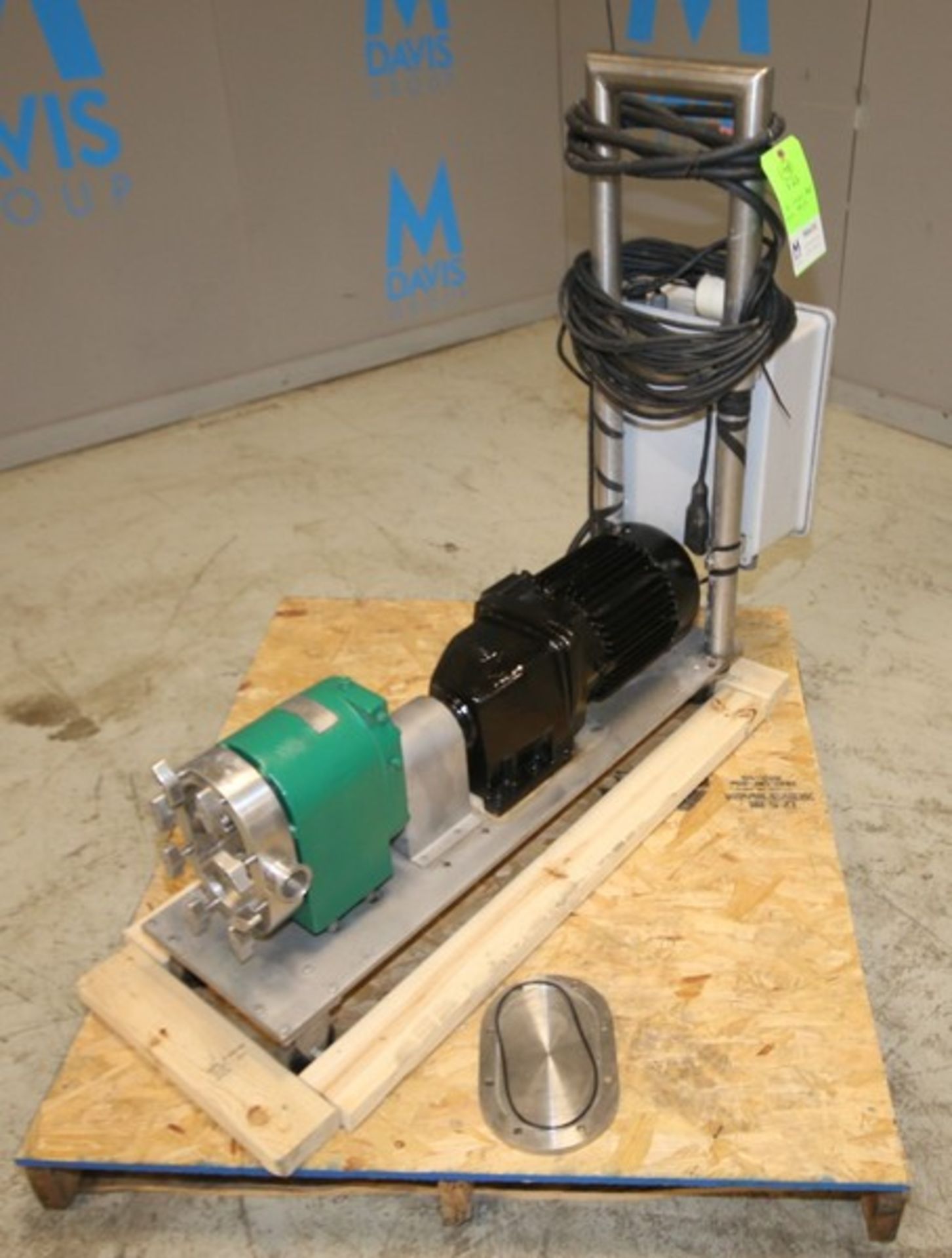 Tri Clover Positive Displacement Pump, Model PR25-1 1/2 - MUC4-SL-S, SN Y1534, with 1 1/2" CT S/S