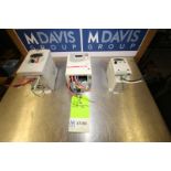 Lot of (3) VFDs Including Toshiba 1 hp Type VFS9-2007PM-WN (1), (2) Automation Direct 0.5 hp Model