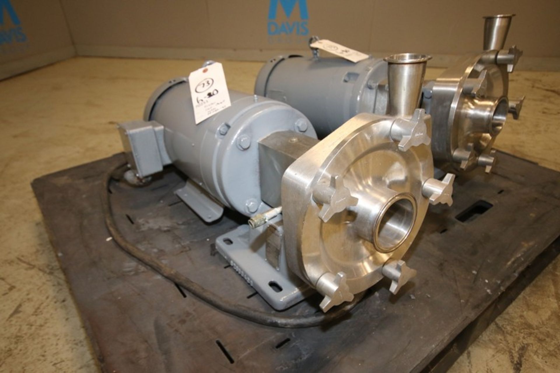 Fristam Aprox. 10 hp Centrifugal Pump, M/N FP1732-165, S/N FP175229739919, with Aprox. 2" x 3" Clamp