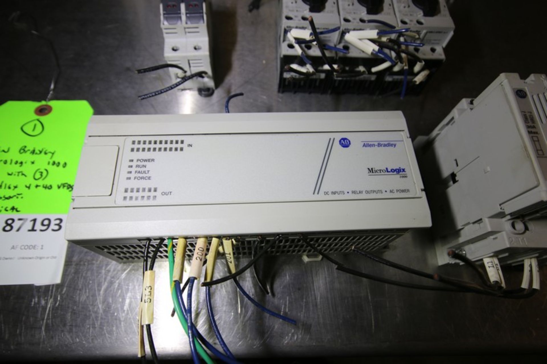 Production Control Panel Electrical Includes Allen Bradley Micrologix 1000 PLC Controller - Cat. No. - Image 2 of 13