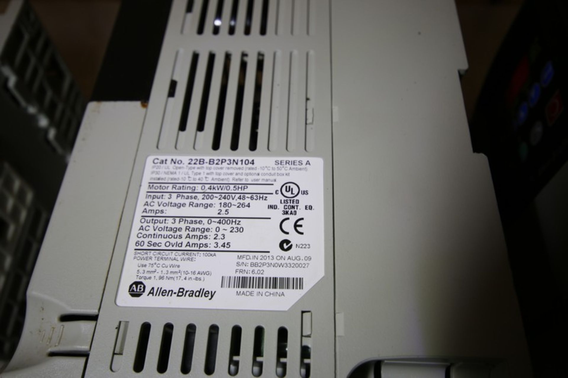 Production Control Panel Electrical Includes Allen Bradley Micrologix 1000 PLC Controller - Cat. No. - Bild 6 aus 11