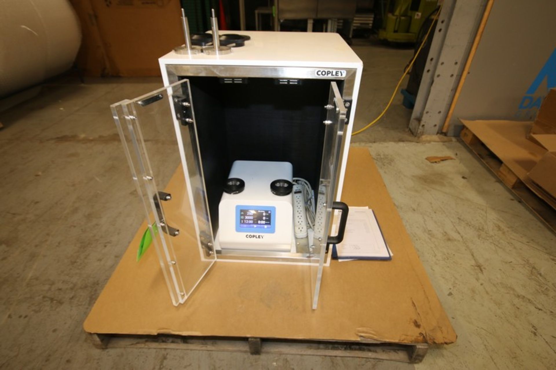 Copley Tapped Density Tester, Model JV200i, SN 51130, 110V, Includes 19" W x 20" D x 28" H