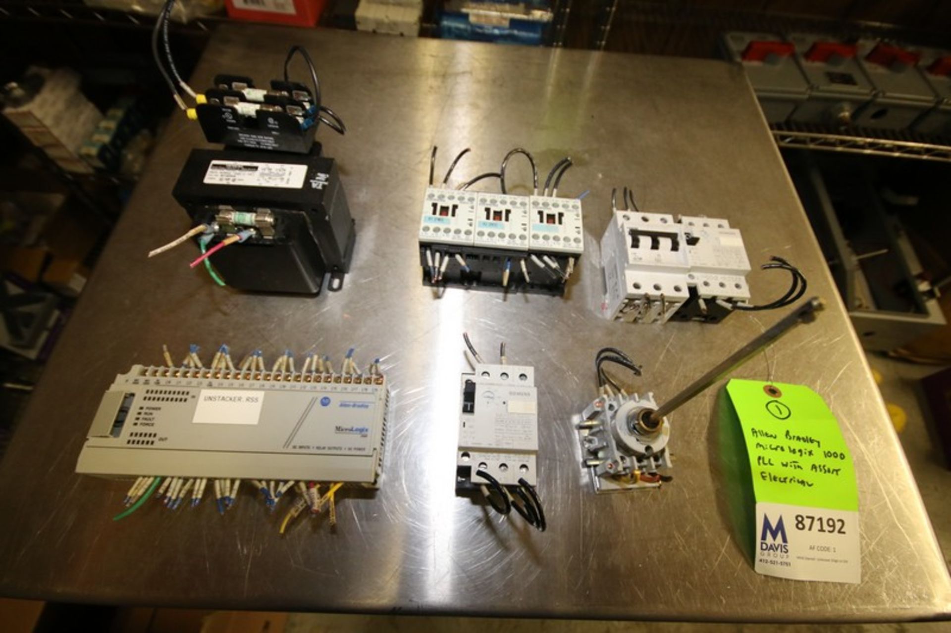 Production Control Panel Electrical Includes Allen Bradley Micrologix 1000 PLC Controller - Cat. No.