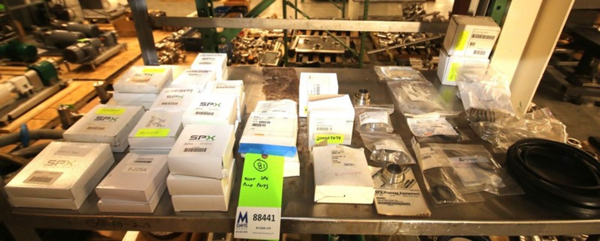 Assortment of SPX Pump Parts Including Repair Kits with Drive Collars, Seals, Gaskets, Retainer