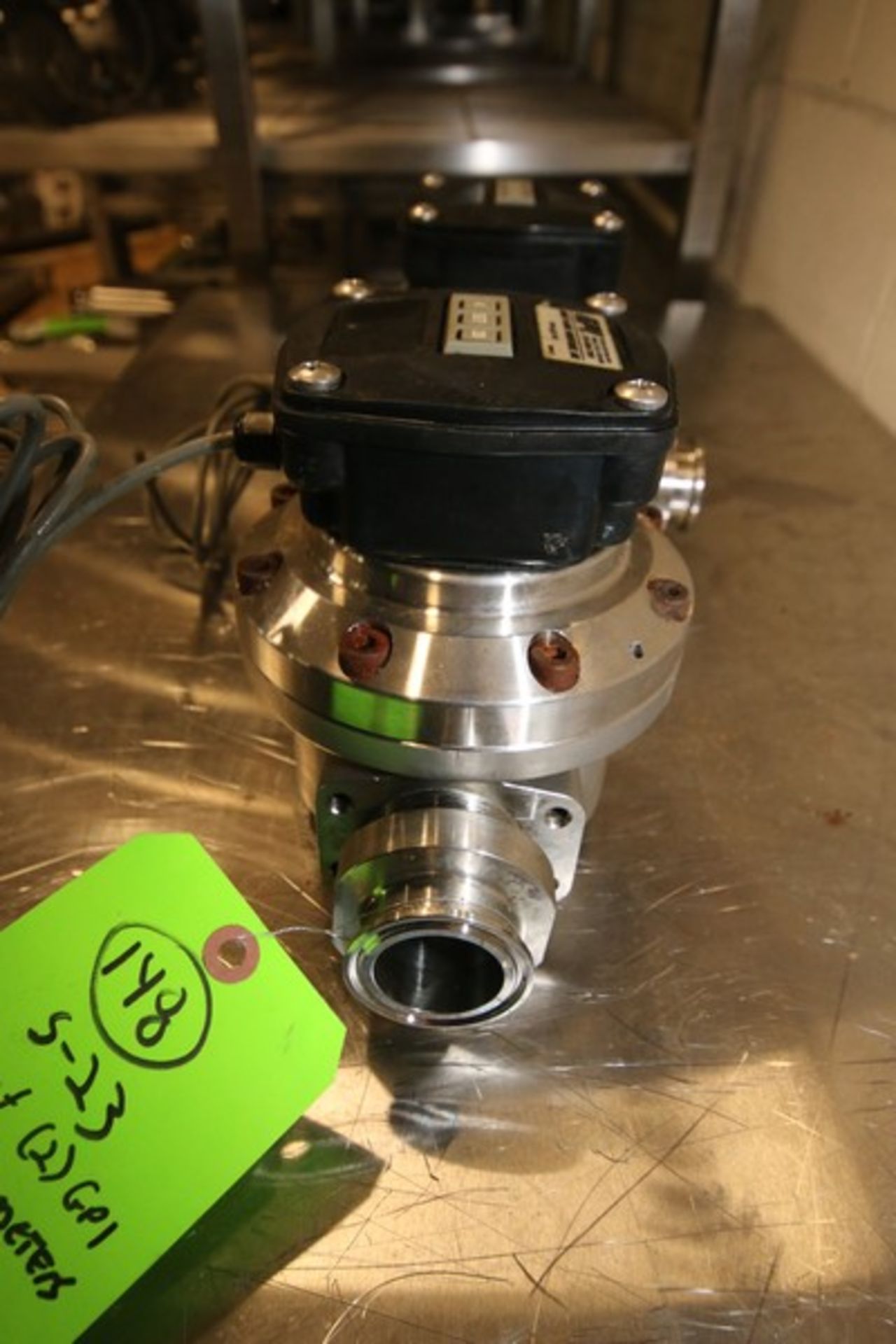 Lot of (2) GPI (Great Plains Industries) S/S Flow Meters, 1.5" Clamp Type, with On Board Digital - Image 2 of 4