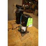 Lot of (2) New Freon Compressors Including Copeland Scroll Model ZP103KCE-TFD-950, SN 16GC626D, 460V