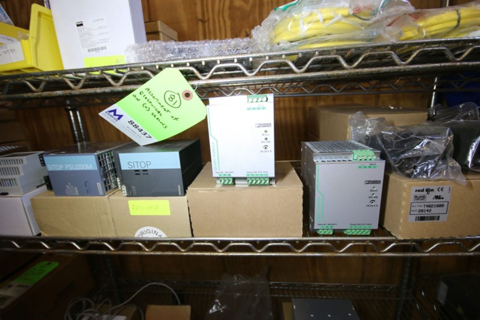 Assortment of Electrical Items on (4) Shelves Including Assortment of Power Supplies Including (2) - Image 3 of 7