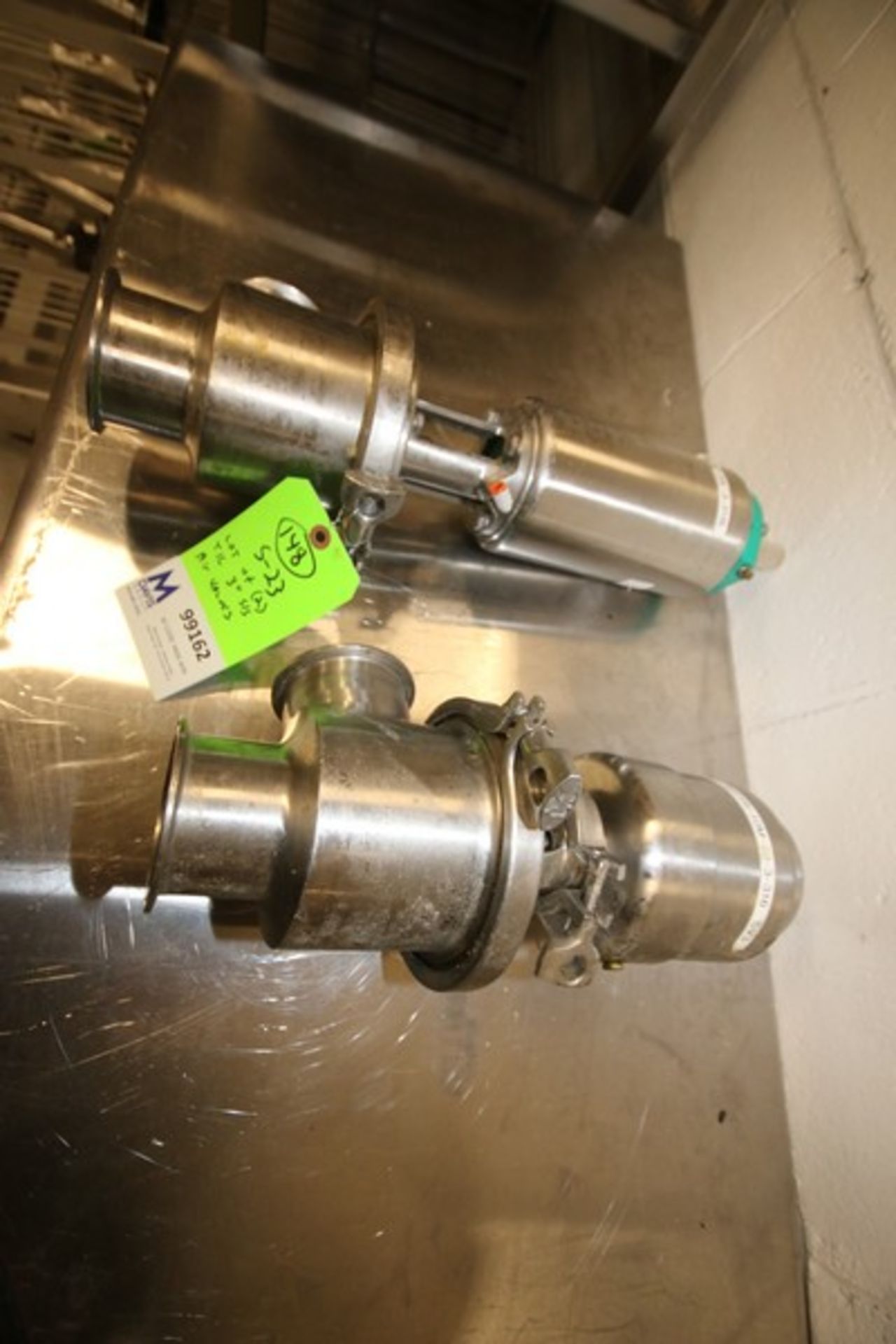 Lot of (2) Tri Clover 3" 2 - Way S/S Air Valves, Clamp Type, Model 361 761 (INV#99162) (Located @ - Image 2 of 2