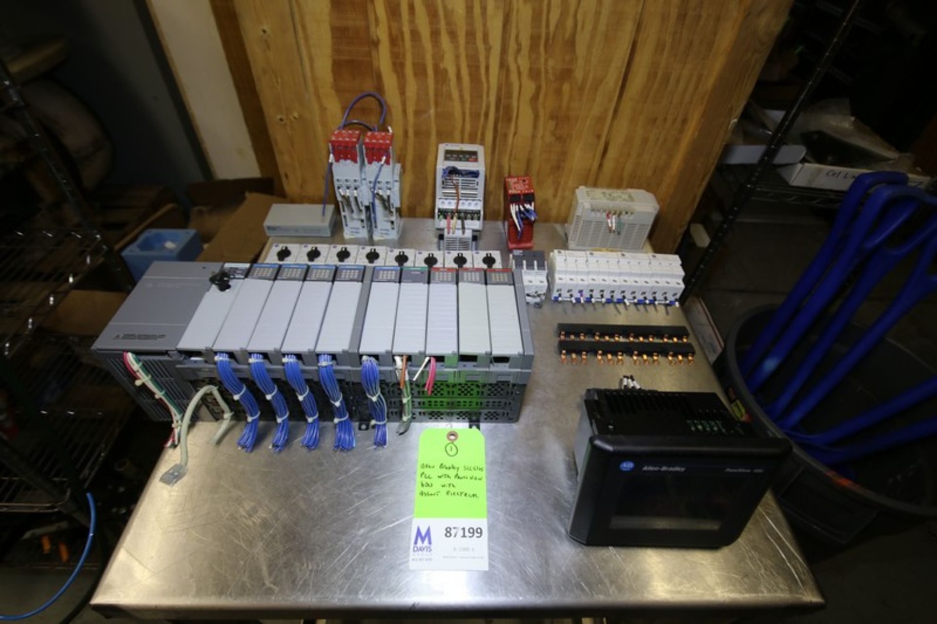 Production Control Panel Electrical Including Allen Bradley 10 - Slot PLC Controller - Cat. No.