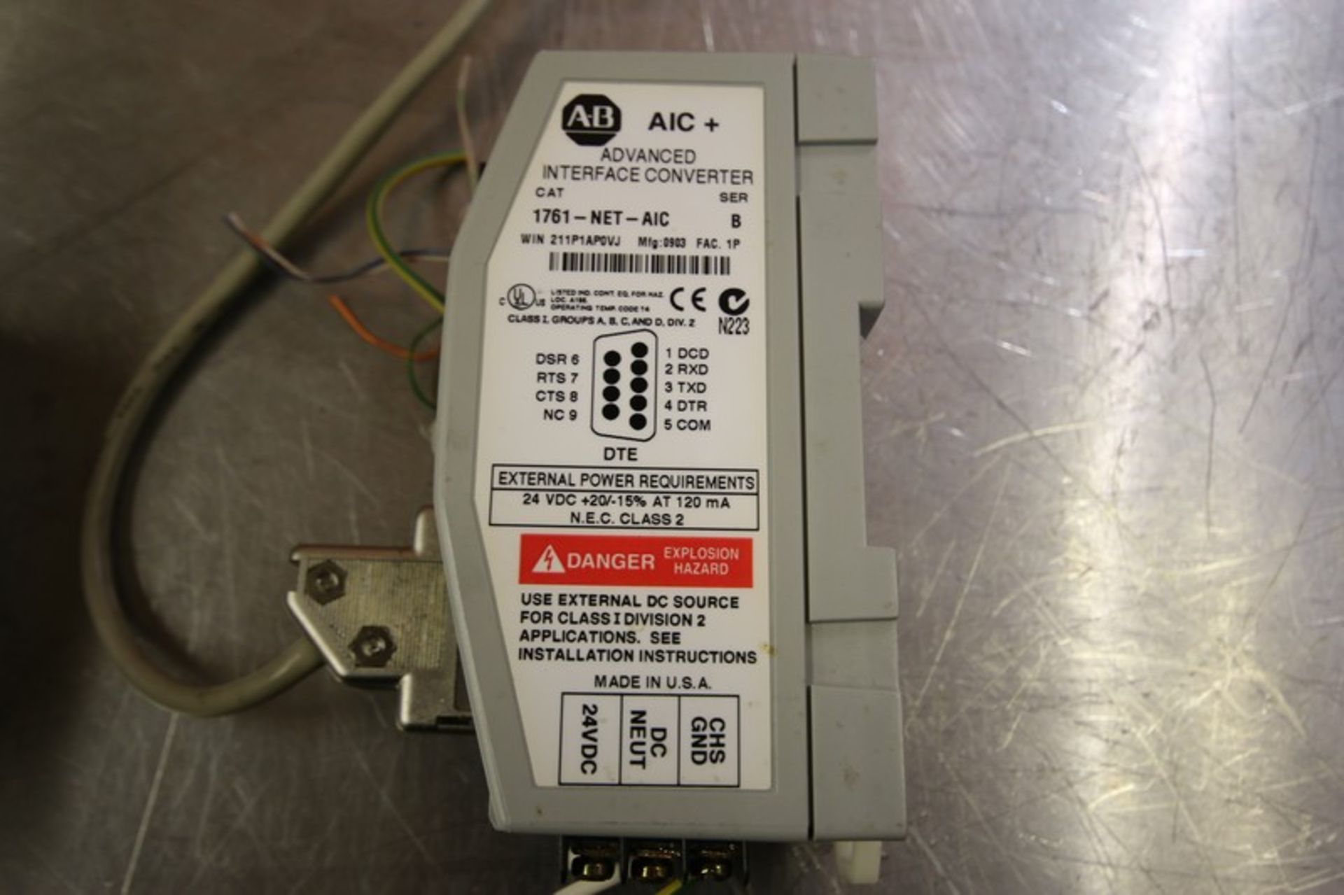 Allen Bradley Micro Logix 1500 PLC Controller Cat. No. 1769-ECR, Series A, with (6) Input & Outputs, - Image 5 of 5