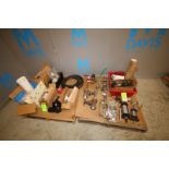 Lot of (2) Pallets of Assorted Parts, Including Air Cylinders, Parker & Wilkerson Filters, Brass &