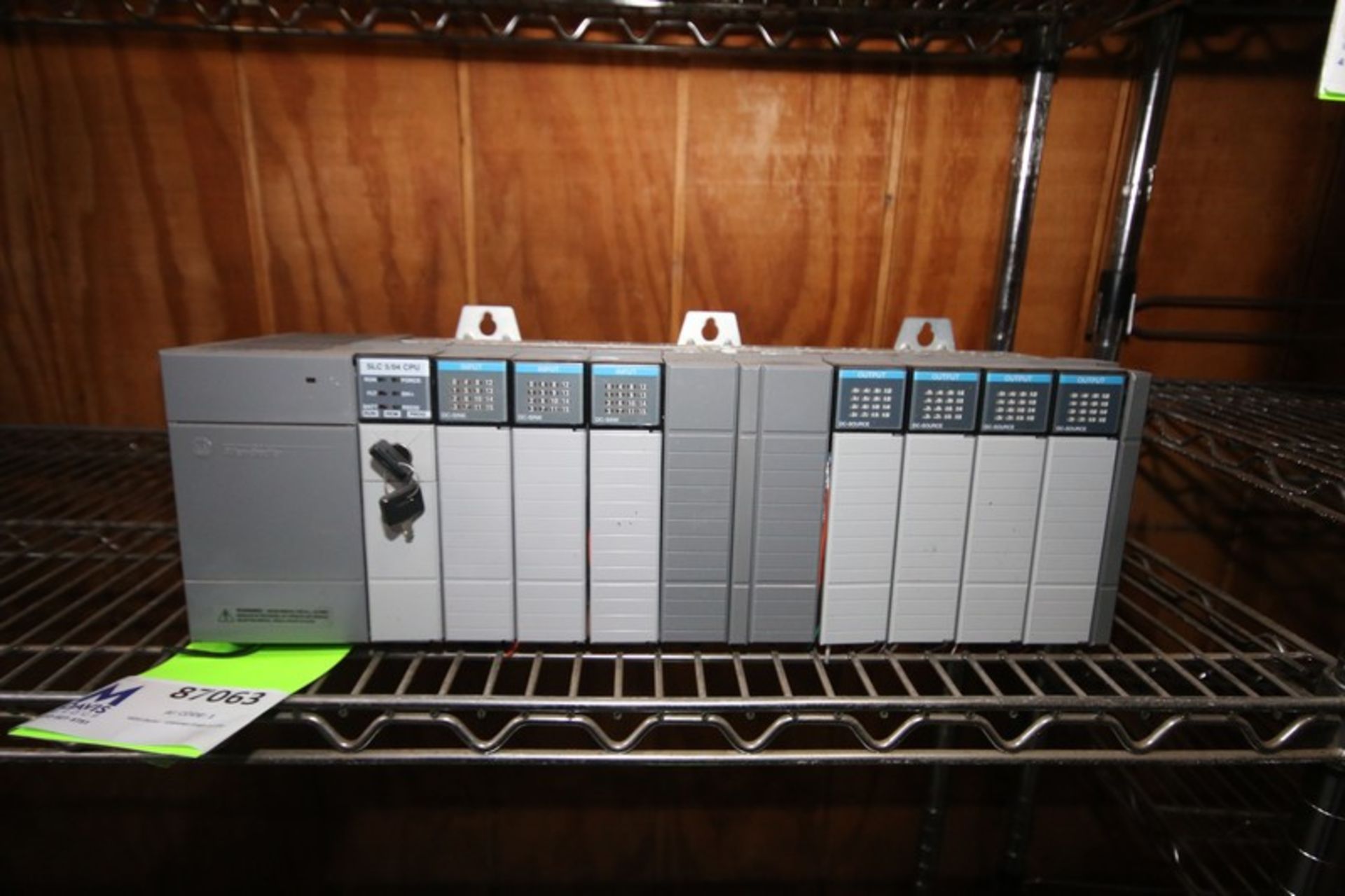 Allen Bradley SLC 500 PLC Controller, Cat #1746-P2, Ser. C, with (10) Slots, (1) SLC 5/04 CPU,