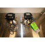 Lot of (2) GPI (Great Plains Industries) S/S Flow Meters, 1.5" Clamp Type, with On Board Digital