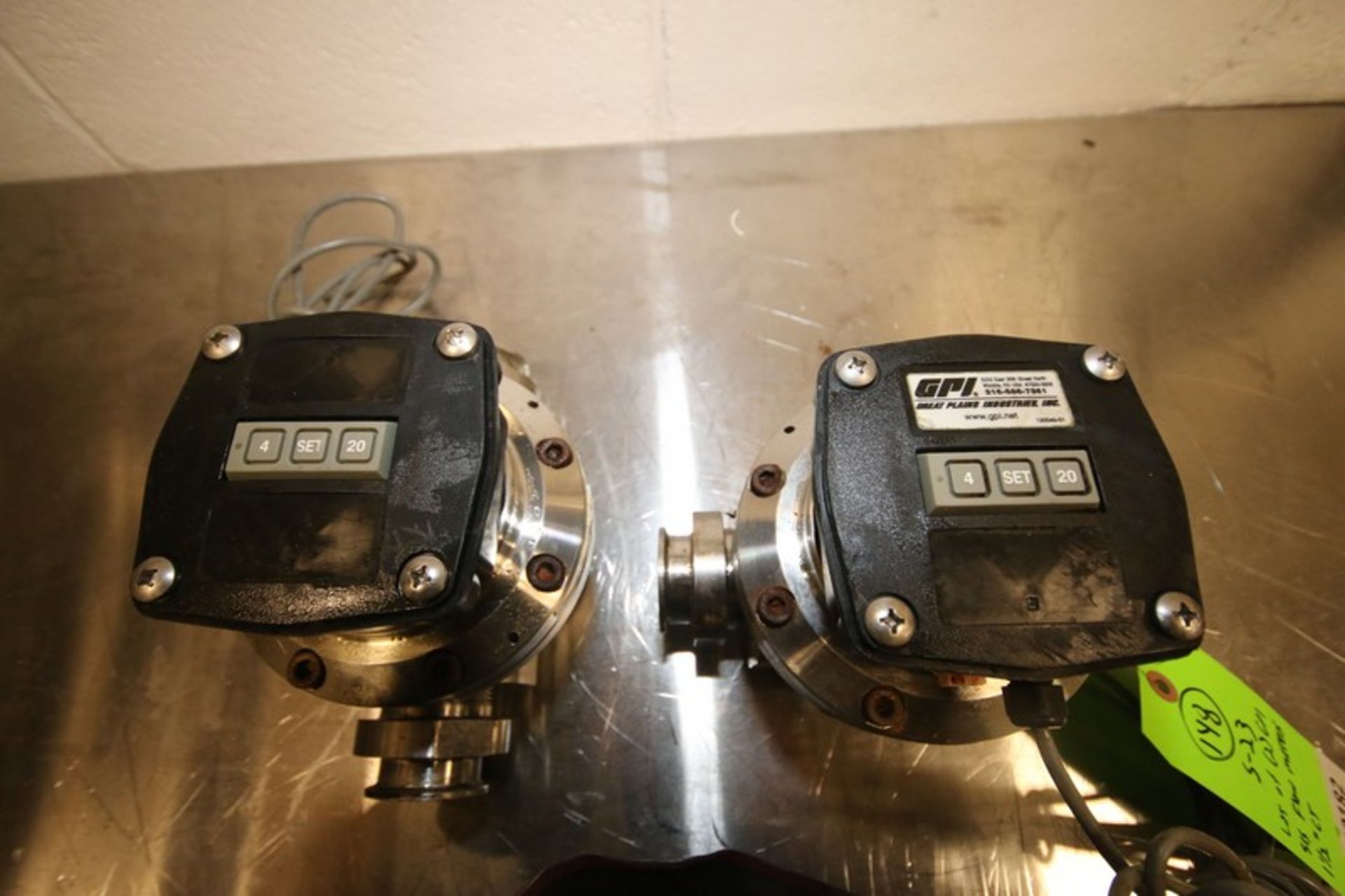 Lot of (2) GPI (Great Plains Industries) S/S Flow Meters, 1.5" Clamp Type, with On Board Digital - Image 4 of 4