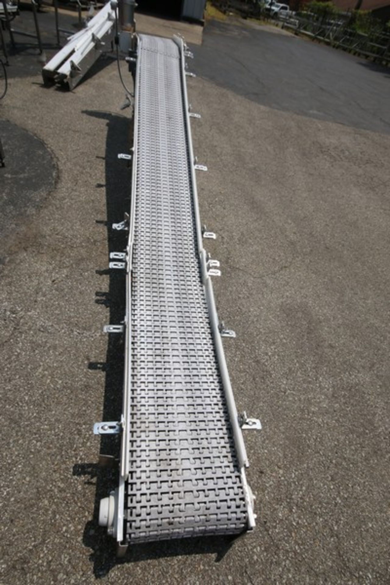 Arrowhead Aprox. 14' 10" L x 9" H to 34" H S/S Inclined Conveyor System with 15" W Intralox Type - Image 2 of 5