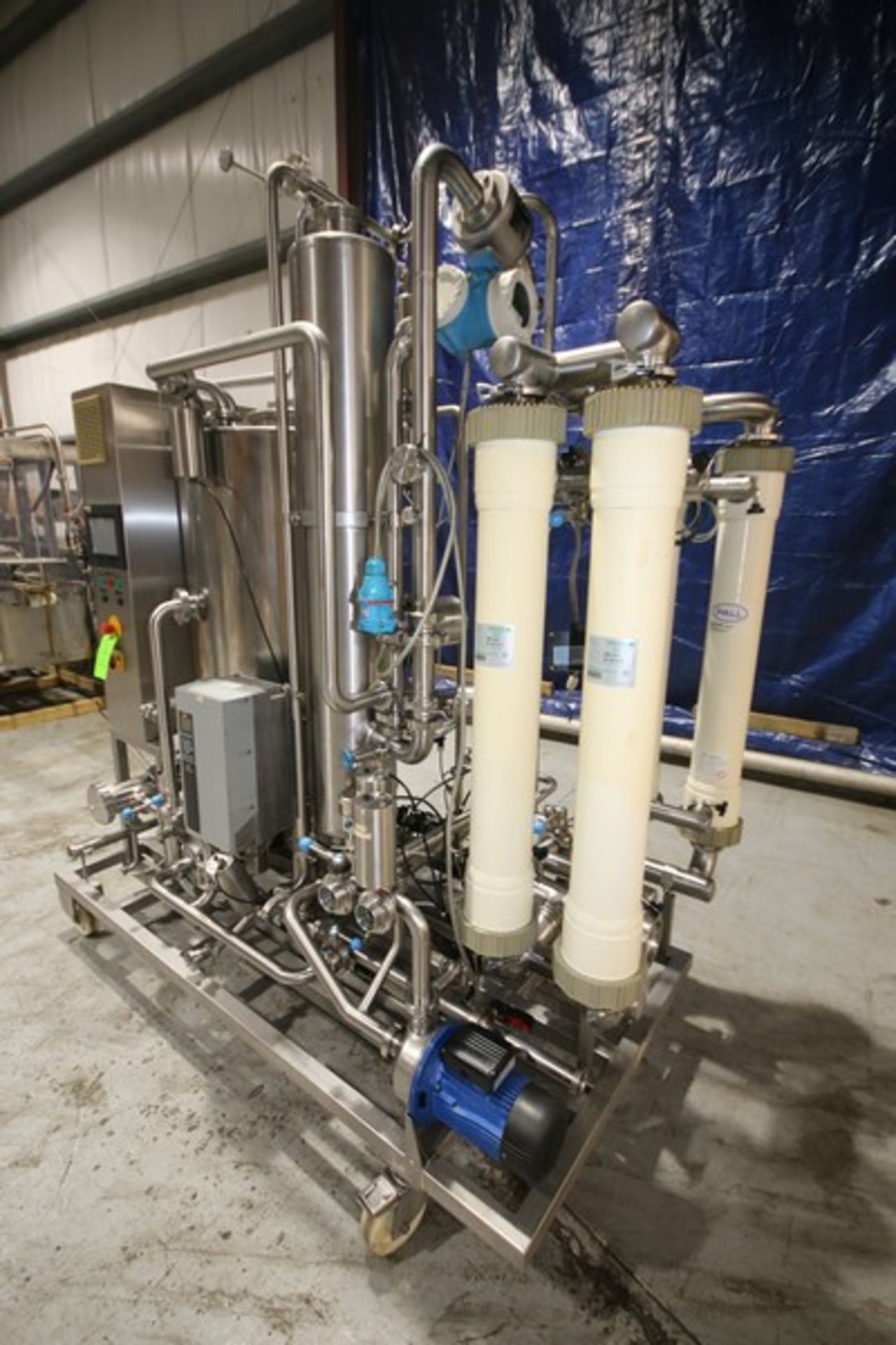 PALL S/S Filtration Skid, Model 3X400V+PE/50HZ, S/N 043623, with (4) 44" H x 5" W Filters, Aprox. - Image 3 of 13