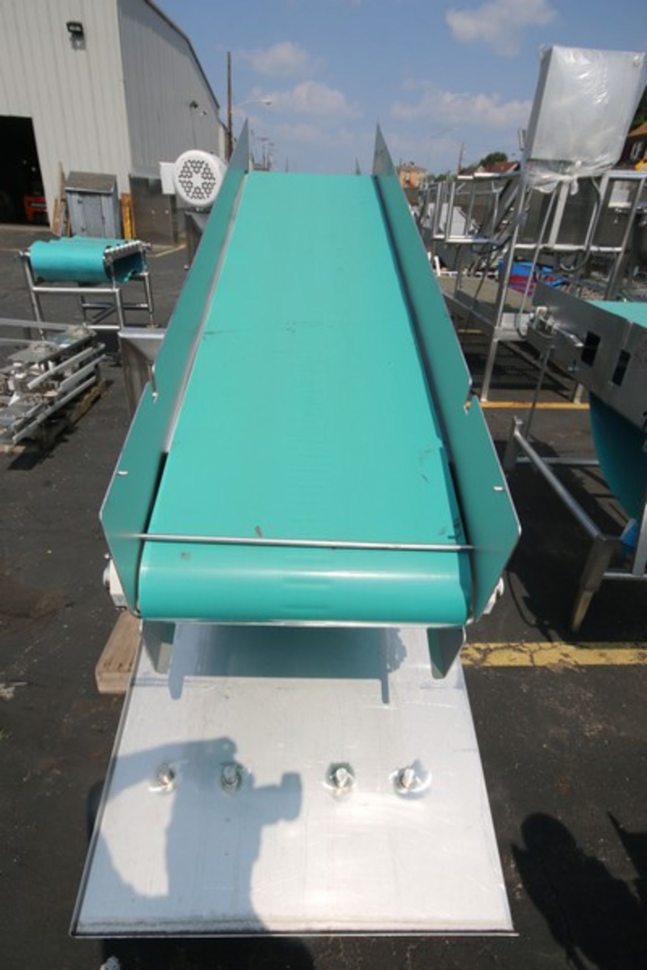 Keenline Aprox. 7' L x 36" to 58" H S/S Inclined Belt Conveyor with 20" W Belt, with Baldor Drive - Image 2 of 3