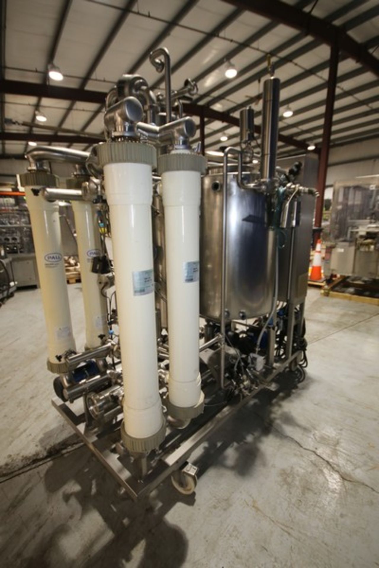 PALL S/S Filtration Skid, Model 3X400V+PE/50HZ, S/N 043623, with (4) 44" H x 5" W Filters, Aprox. - Image 5 of 13