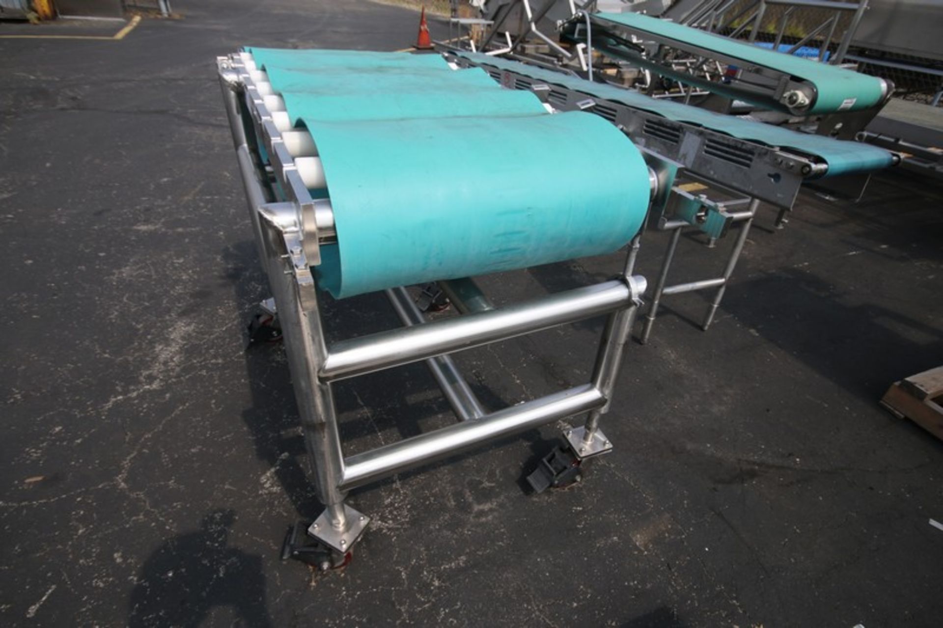 Hart Aprox. 57" L x 40" H S/S Portable Belt Conveyor with 24" W Belt, SN 2093-01-2014, (Note: - Image 3 of 4
