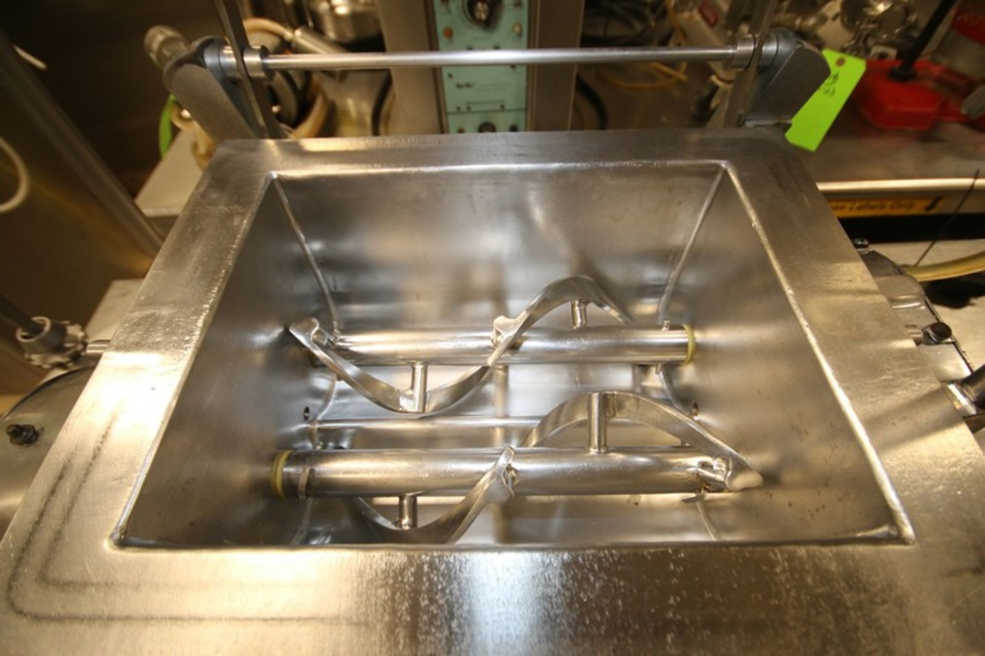 Keebler Twin Screw Lab Ribbon Blender, SN 238, with 12" L x 9" W x 6"D Product Mix Area with Lid, - Image 2 of 5