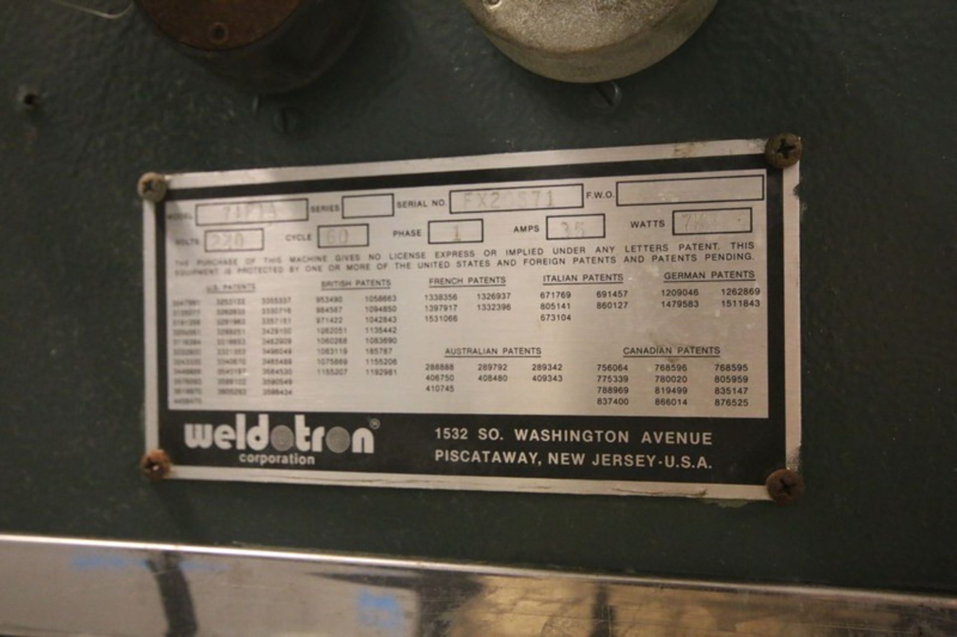 Weldotron Portable L - Bar Sealer, Model 6401, SN LW20764 with 20" W x 17" L Sealing Area, Shrink - Bild 13 aus 13