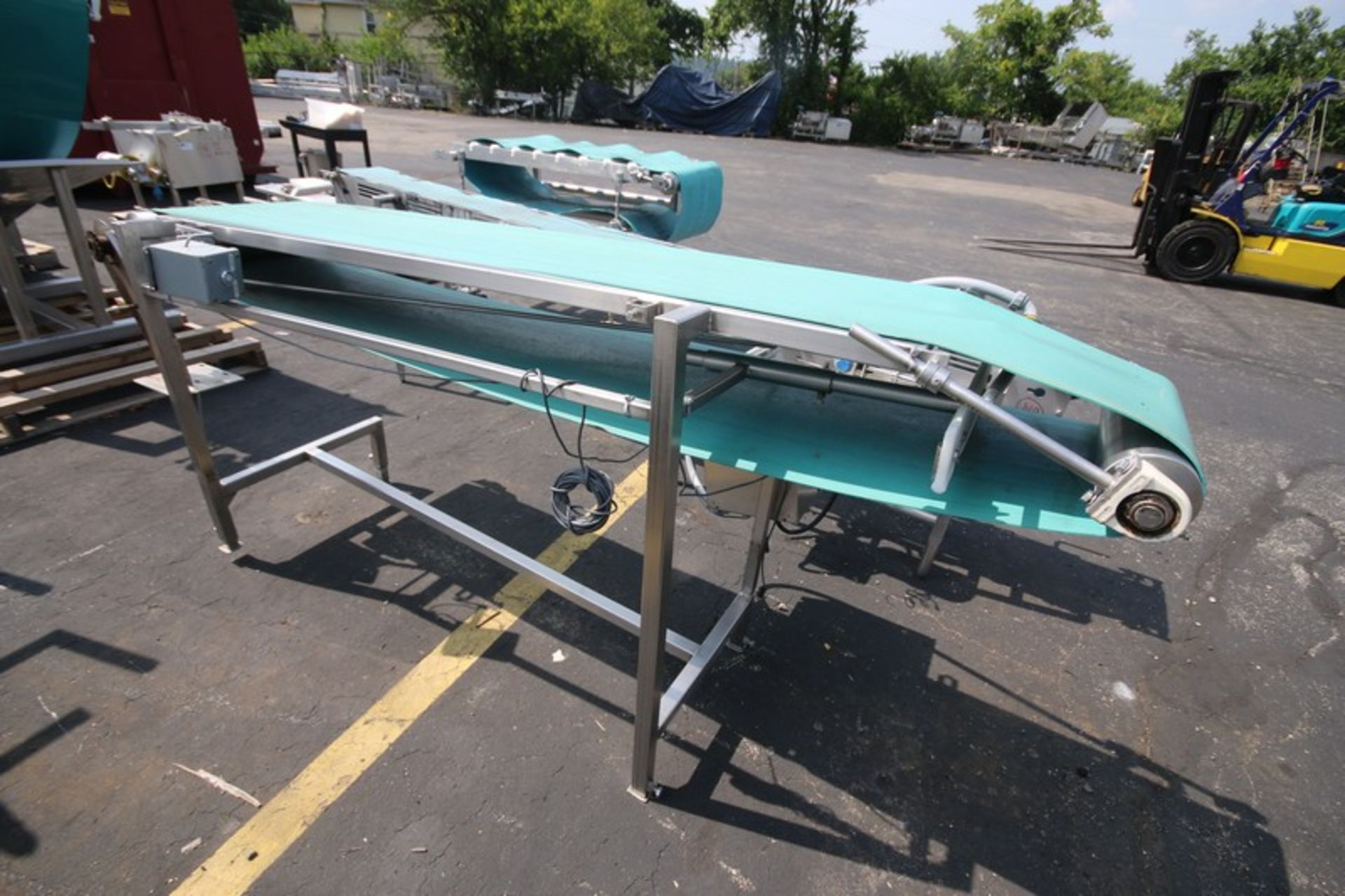 Aprox. 98" L x 38" H S/S Belt Conveyor with 16" W Belt, (No Drive) (INV#96698) (Located @ the MDG - Image 3 of 3