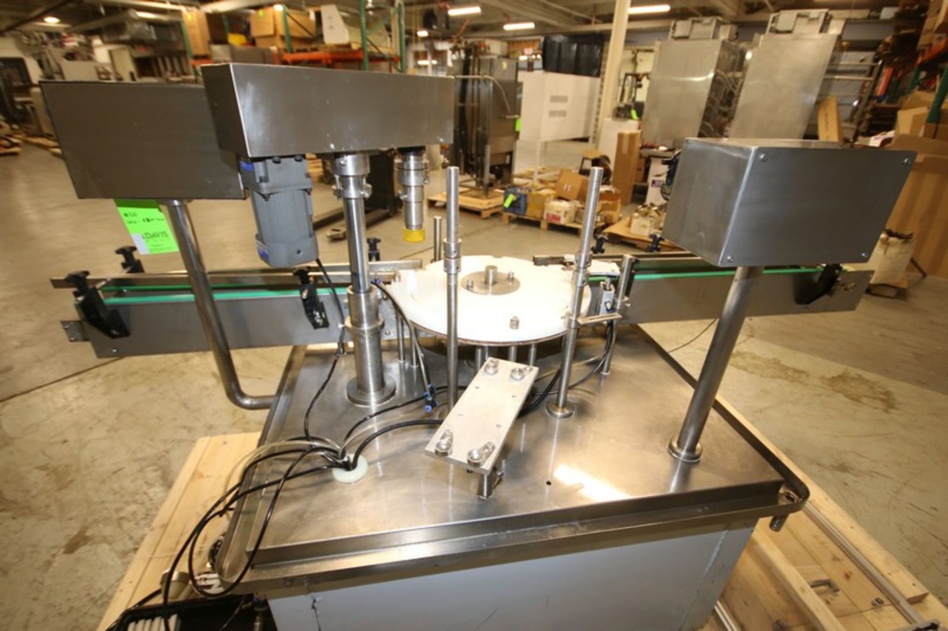 S/S Inline Small Bottle Capping Machine, 10 Station, with 4" W Infeed/Outfeed Conveyor, CR Mounted - Image 8 of 15