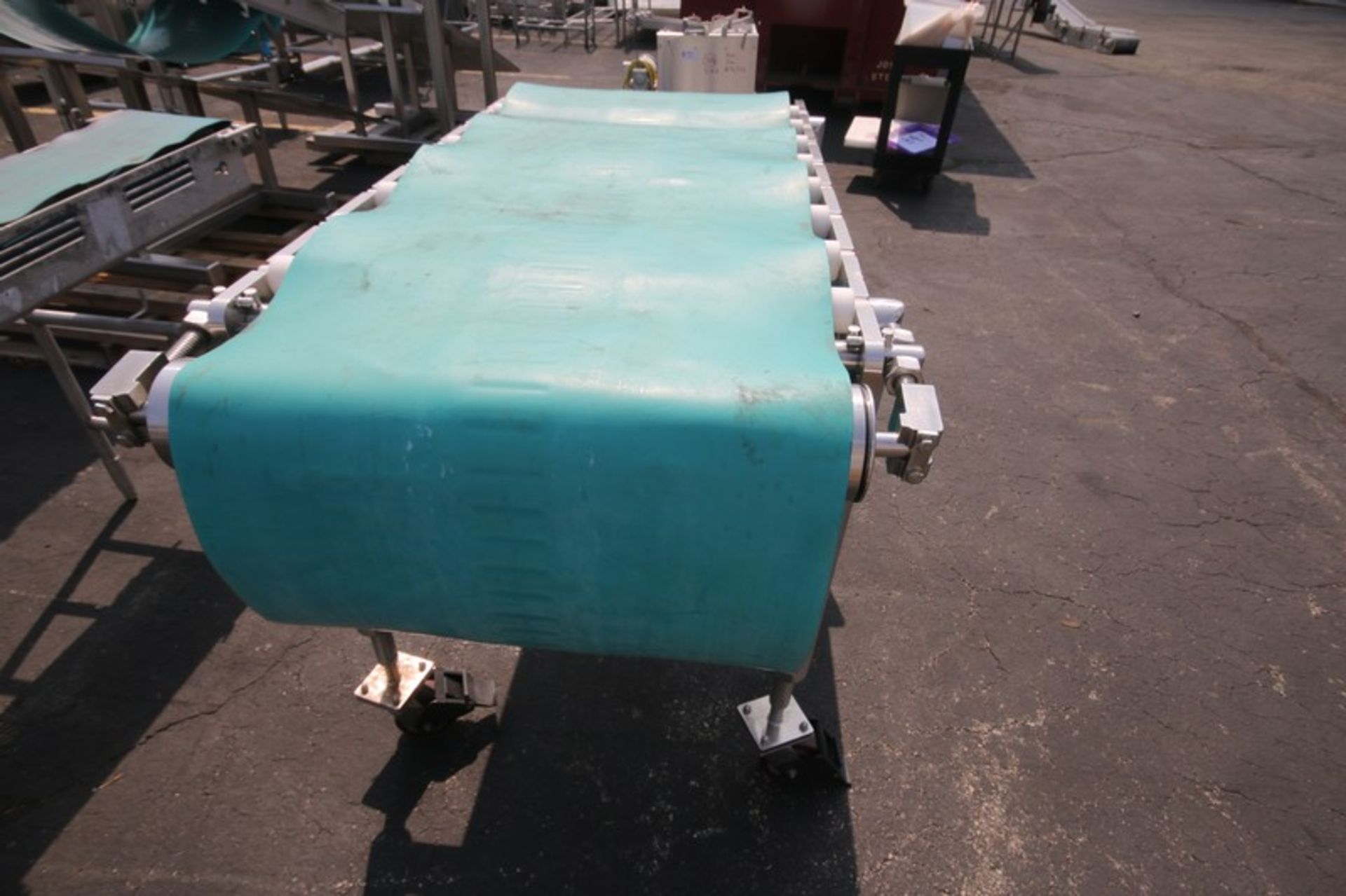 Hart Aprox. 57" L x 40" H S/S Portable Belt Conveyor with 24" W Belt, SN 2093-01-2014, (Note: - Image 2 of 4