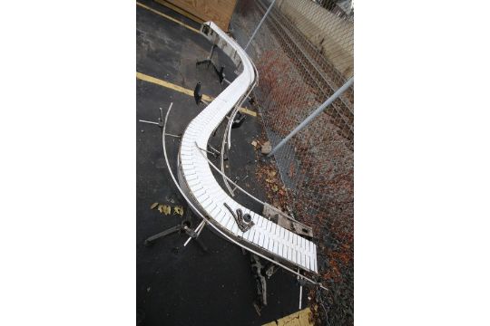 14' L x 7.5" W x 24" W S/S Product Conveyor Section, S Confirmation, with Plastic Chain, (Note: - Image 2 of 2