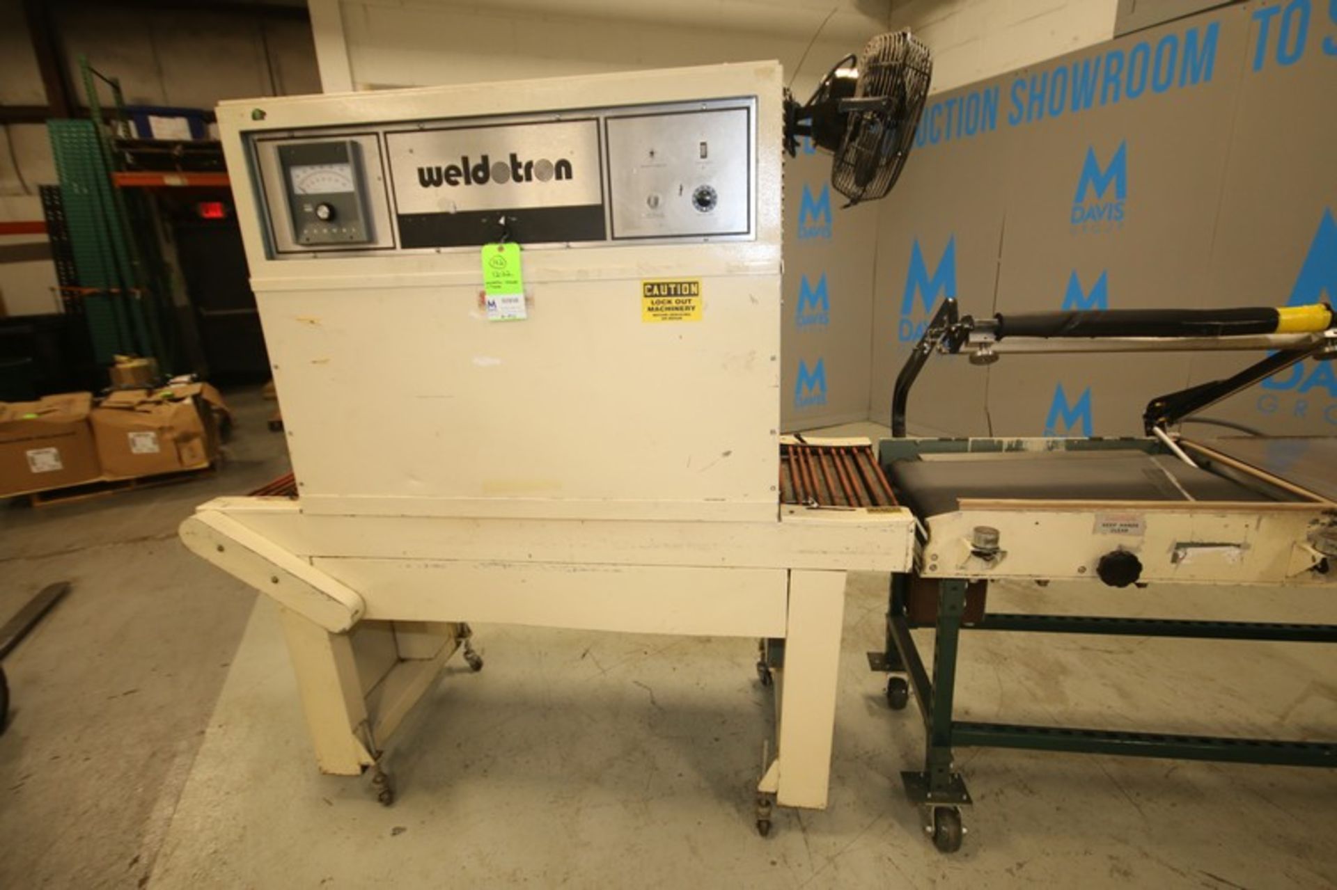 Weldotron 28" L Bar Sealer with 16" W Belt Conveyor, 12" W Roll of Wrap with 46" L Shrink Tunnel, - Image 7 of 13