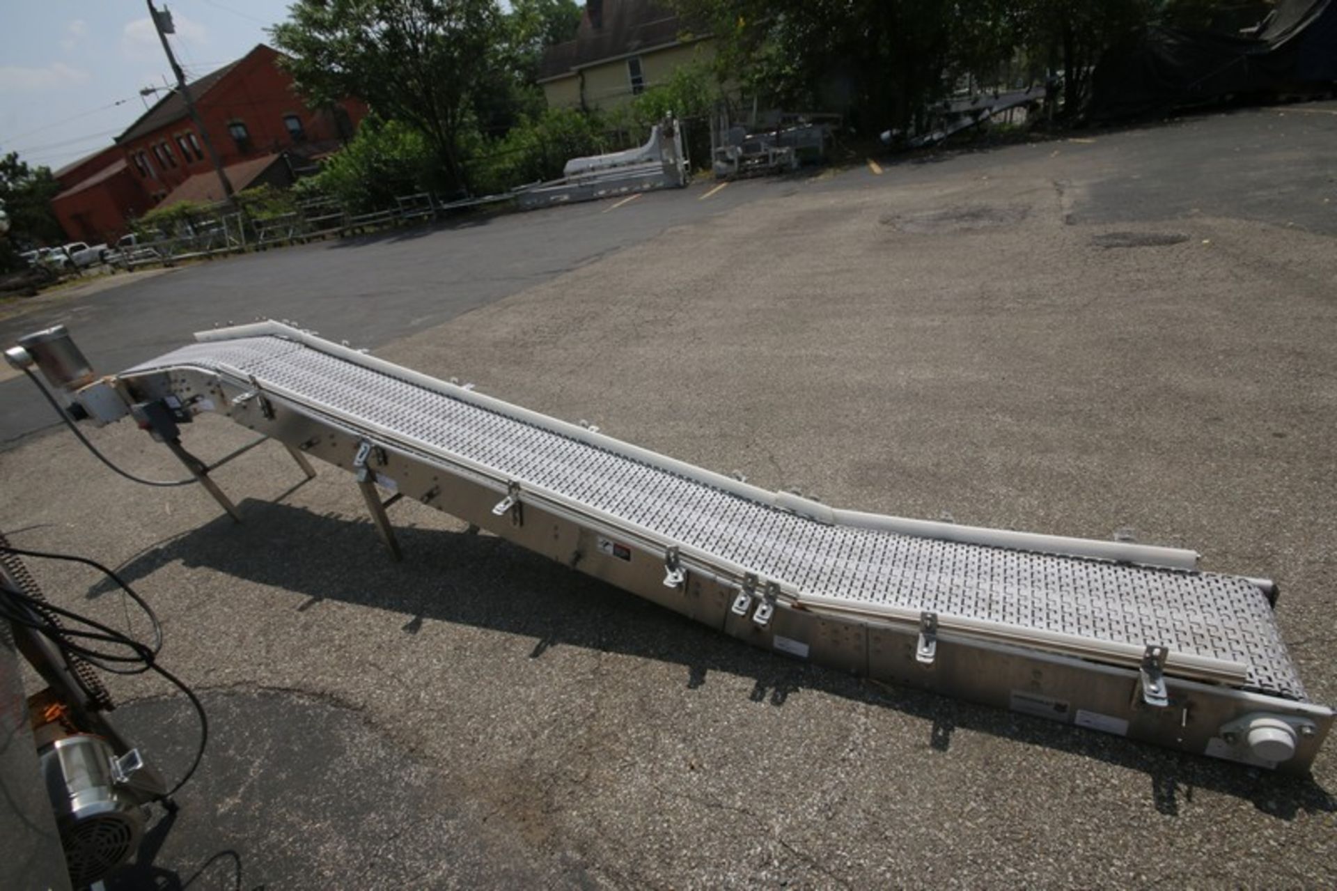 Arrowhead Aprox. 14' 10" L x 9" H to 34" H S/S Inclined Conveyor System with 15" W Intralox Type - Image 3 of 5