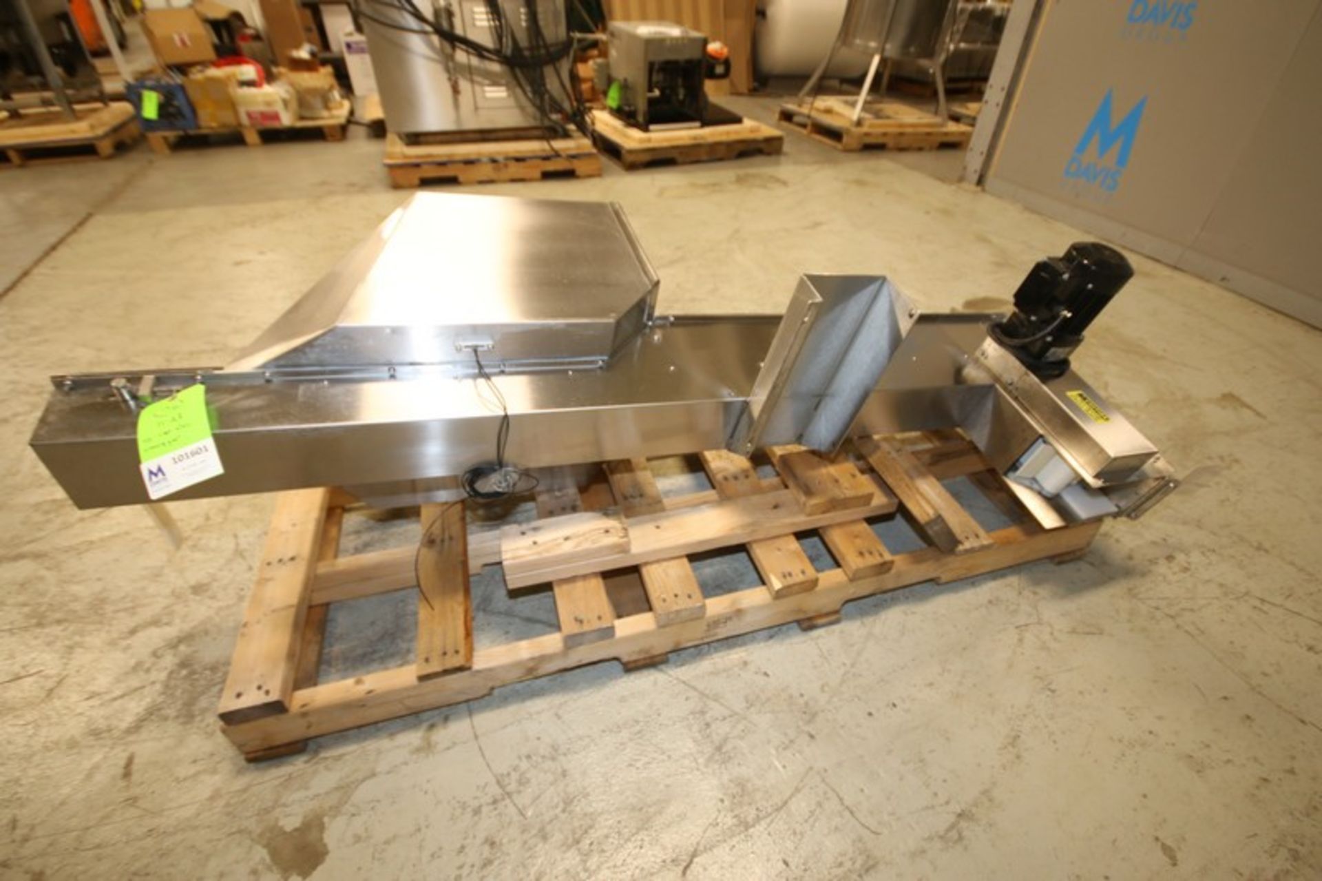 72" H S/S Cap Elevated Conveyor with 4" Conveyor with 3.5" Fights, 17" W x 12" L x 26" D Hopper with - Image 4 of 6
