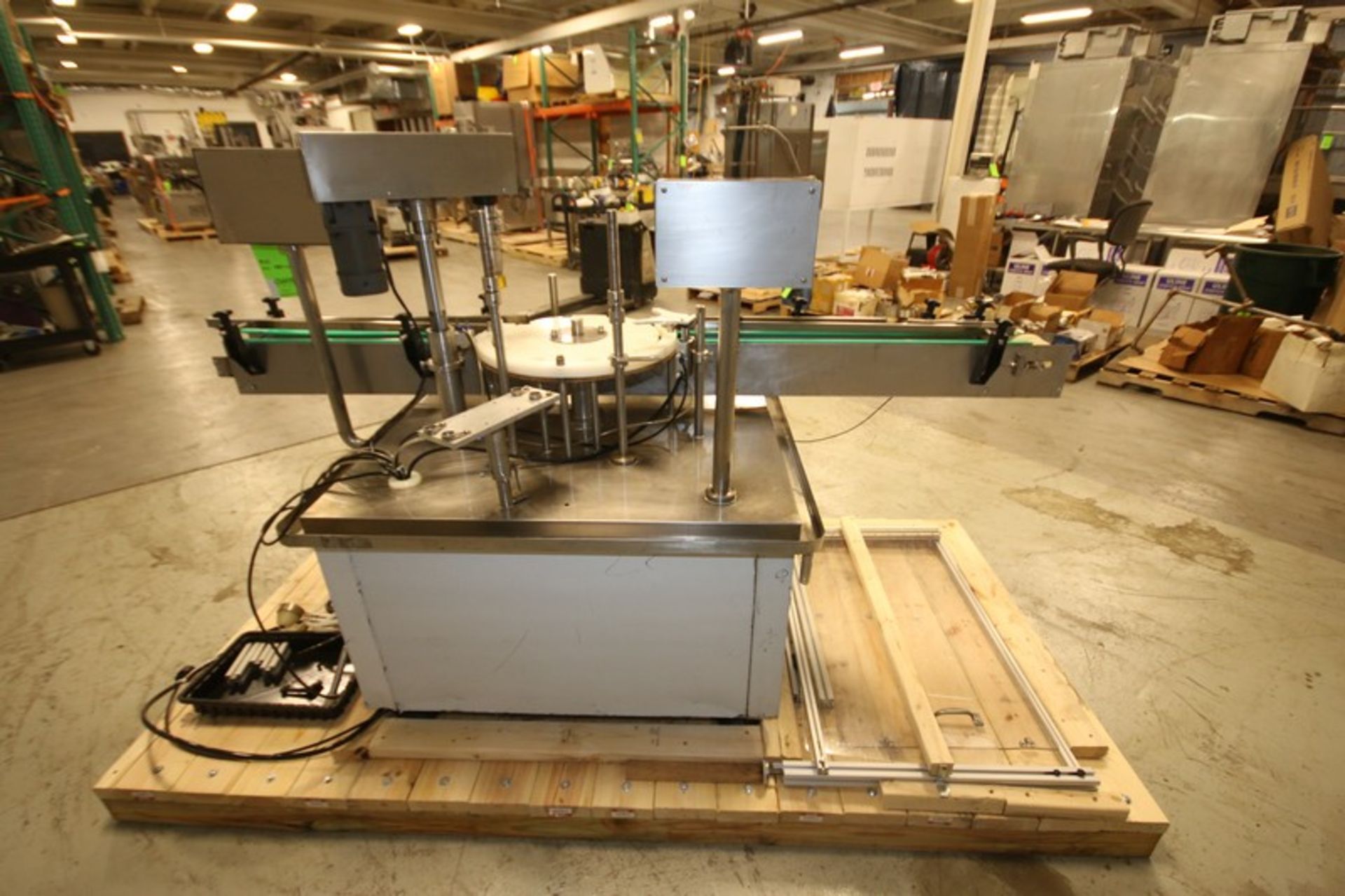 S/S Inline Small Bottle Capping Machine, 10 Station, with 4" W Infeed/Outfeed Conveyor, CR Mounted - Image 7 of 15