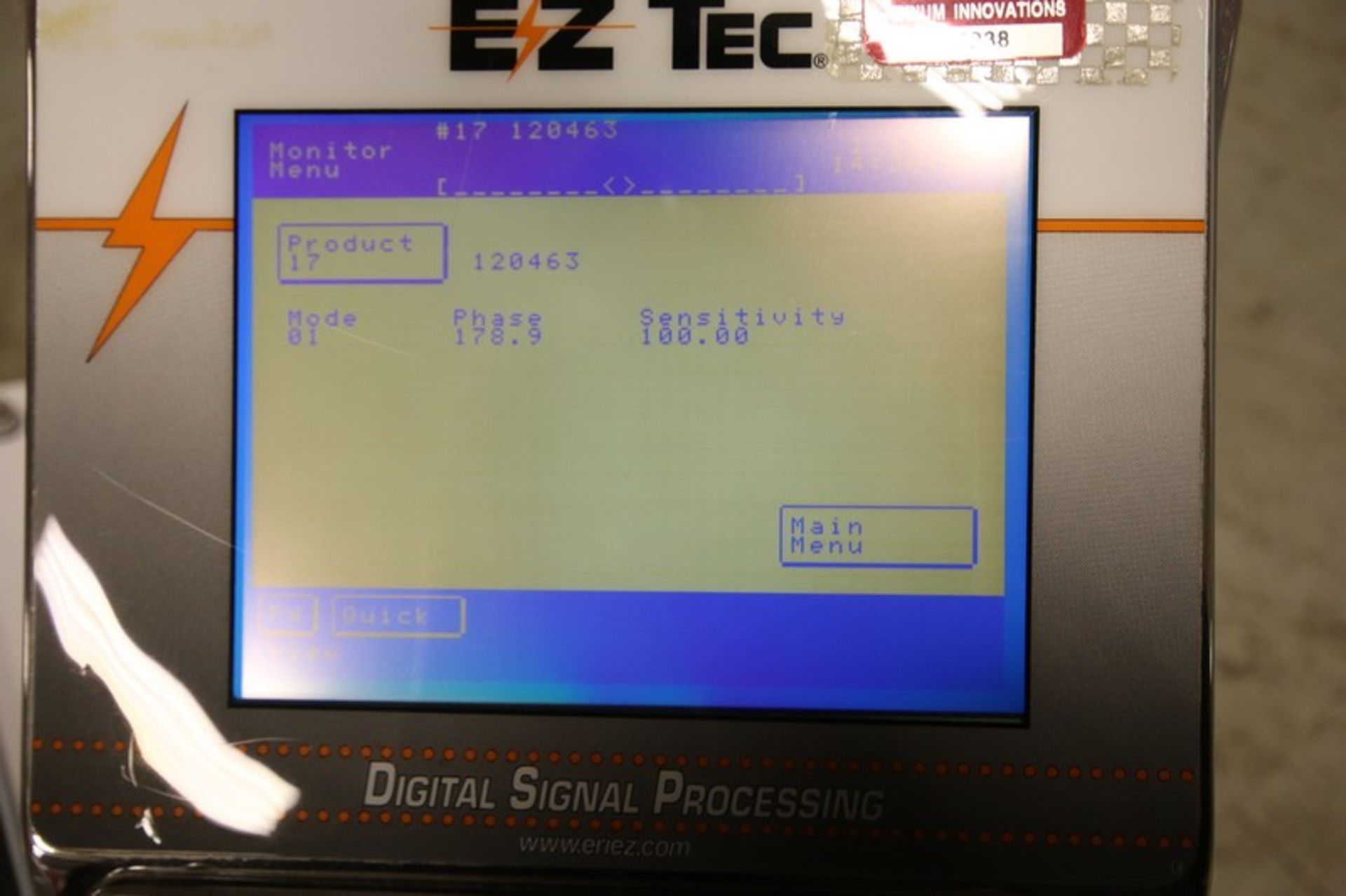 Eriez Capsule S/S Portable Metal Detector, Model DSP 1.5X4 SLAR, SN 164137-1, with 4" W x 1.5" H - Image 7 of 9