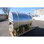 Mojonnier Aprox. 1,000 Gallon Vertical S/S Tank, Model M112.1 SN 1301, with Hinged Lid, 2" & 4"
