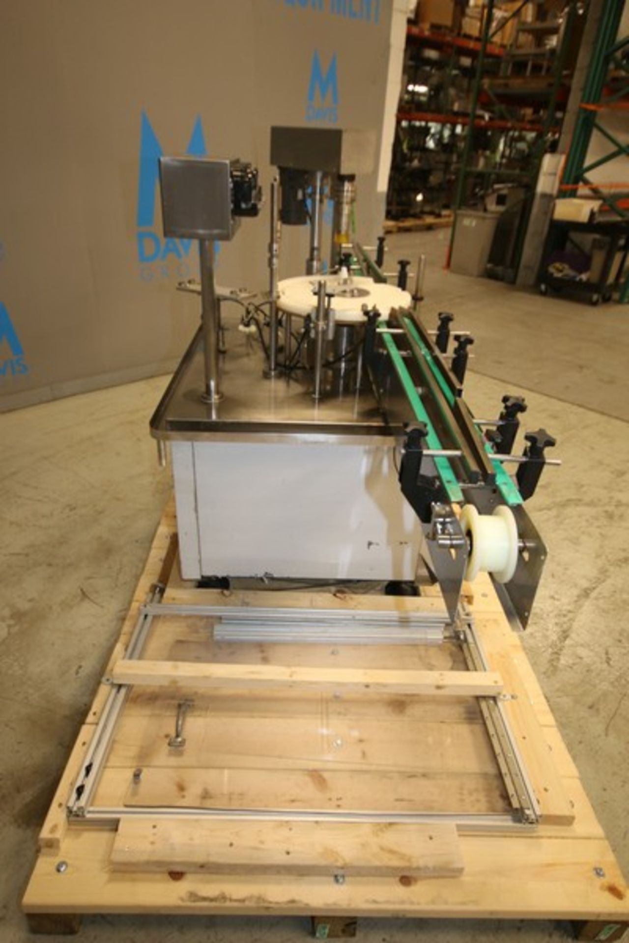 S/S Inline Small Bottle Capping Machine, 10 Station, with 4" W Infeed/Outfeed Conveyor, CR Mounted - Image 9 of 15