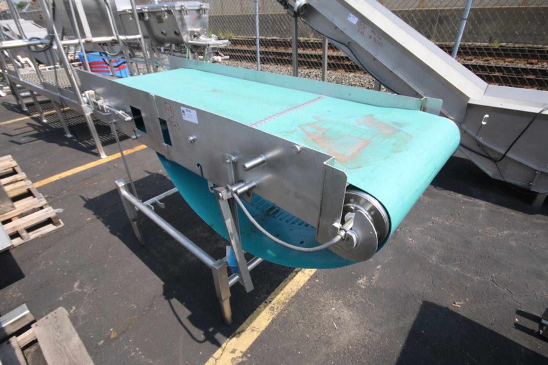 Keenline Aprox. 75" L x 40" H S/S Belt Conveyor, with 24" W Belt, with Drive Roller (INV#96701) (